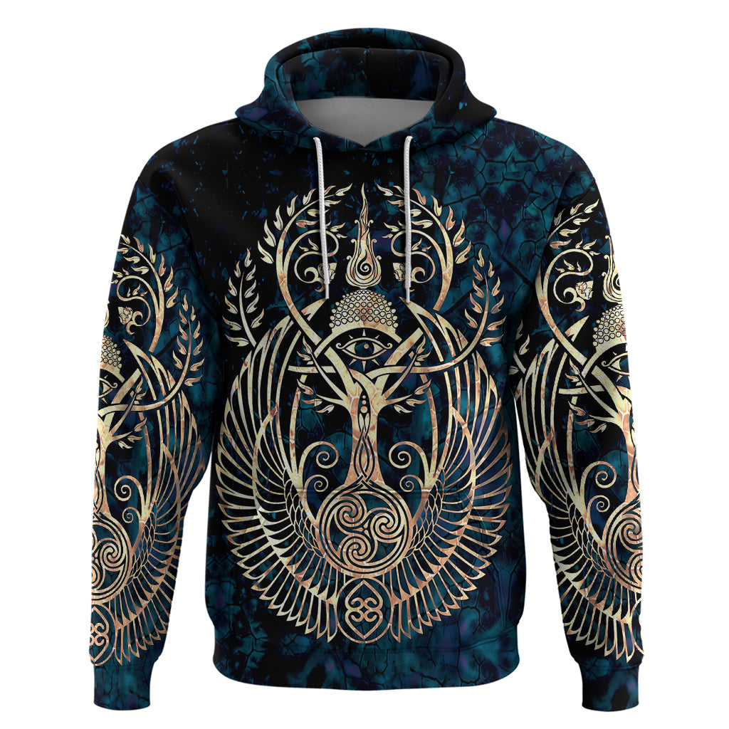 Adinkra Symbols Hoodie Tree of Life - Wonder Print Shop