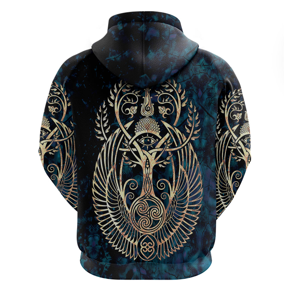 Adinkra Symbols Hoodie Tree of Life - Wonder Print Shop