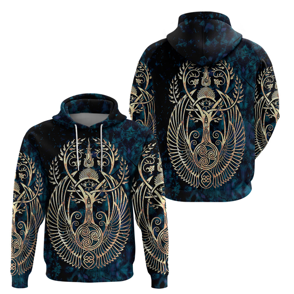 Adinkra Symbols Hoodie Tree of Life - Wonder Print Shop