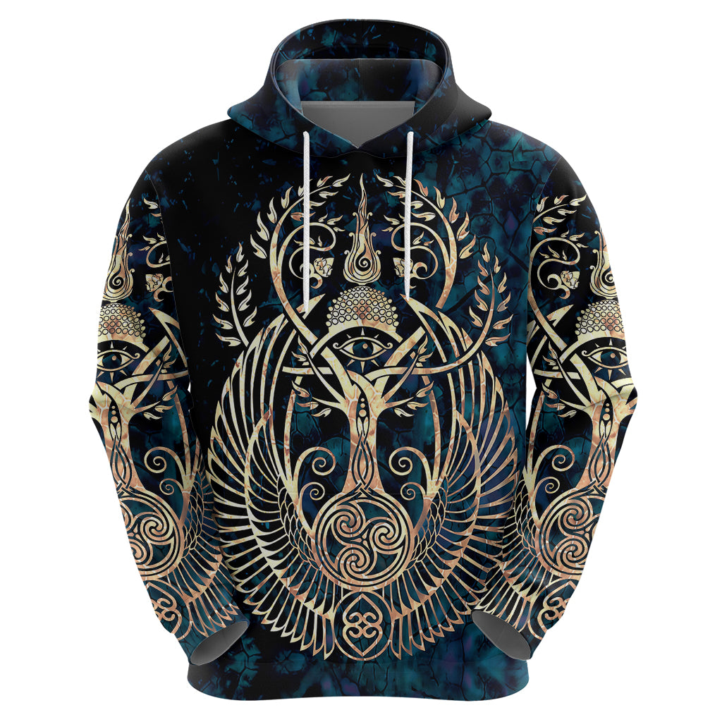 Adinkra Symbols Hoodie Tree of Life - Wonder Print Shop