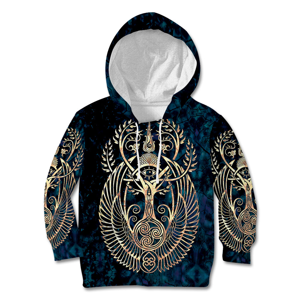 Adinkra Symbols Kid Hoodie Tree of Life - Wonder Print Shop