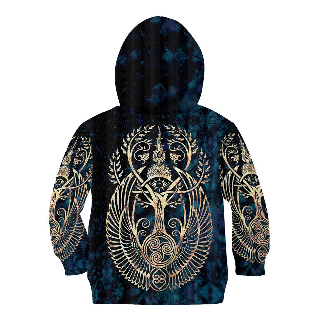 Adinkra Symbols Kid Hoodie Tree of Life - Wonder Print Shop