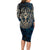 Adinkra Symbols Long Sleeve Bodycon Dress Tree of Life - Wonder Print Shop