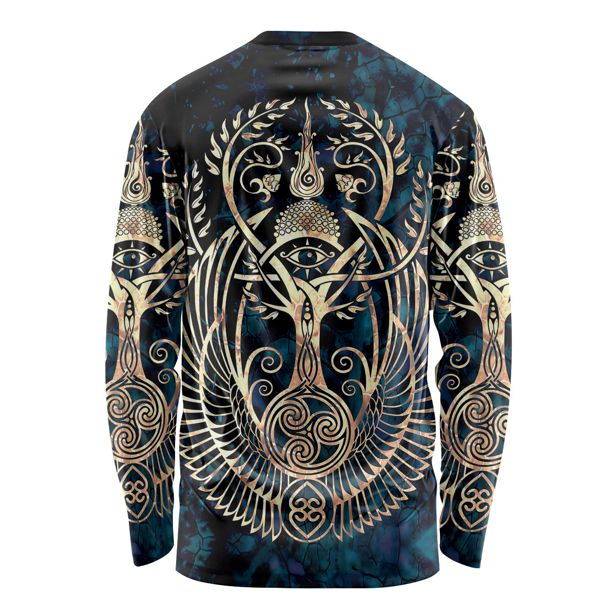 Adinkra Symbols Long Sleeve Shirt Tree of Life - Wonder Print Shop