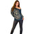 Adinkra Symbols Off Shoulder Sweater Tree of Life - Wonder Print Shop