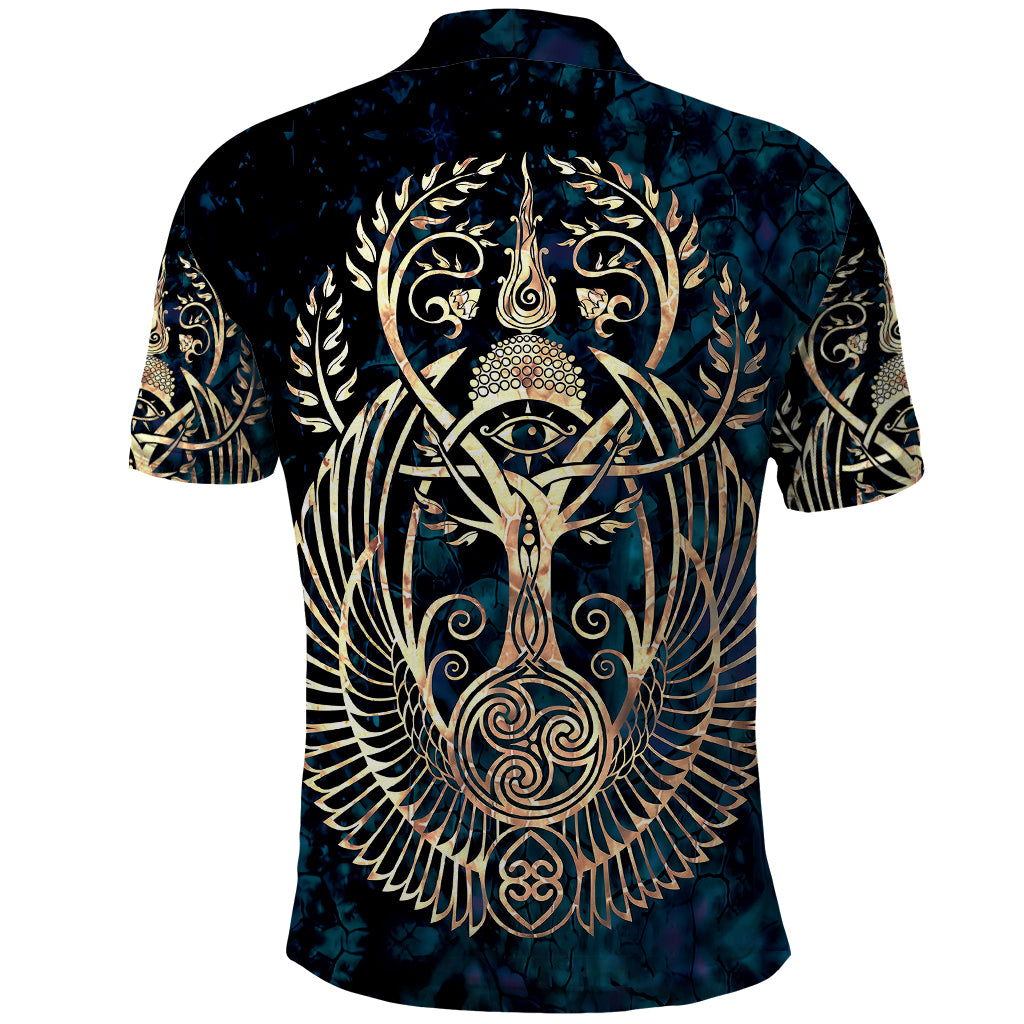 Adinkra Symbols Polo Shirt Tree of Life - Wonder Print Shop