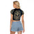 Adinkra Symbols Raglan Cropped T Shirt Tree of Life - Wonder Print Shop
