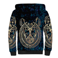 Adinkra Symbols Sherpa Hoodie Tree of Life - Wonder Print Shop