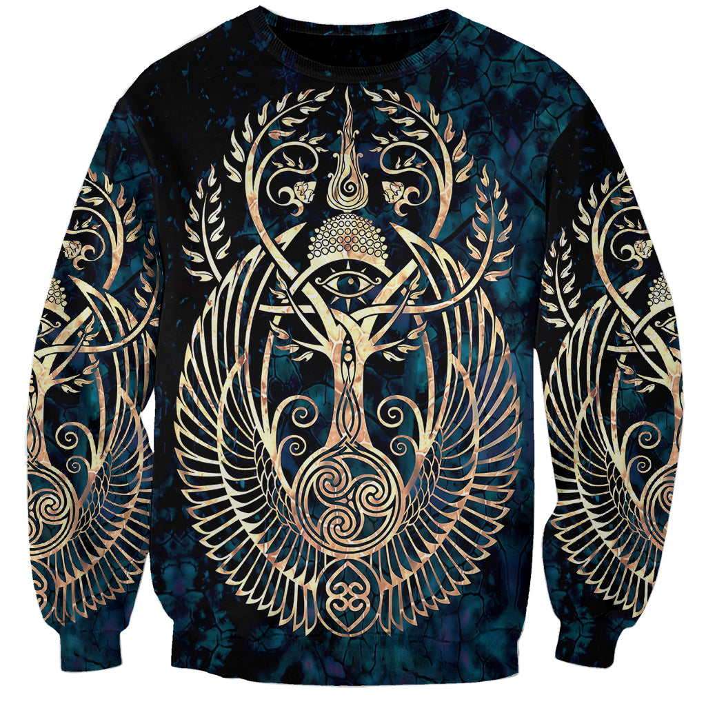 Adinkra Symbols Sweatshirt Tree of Life - Wonder Print Shop