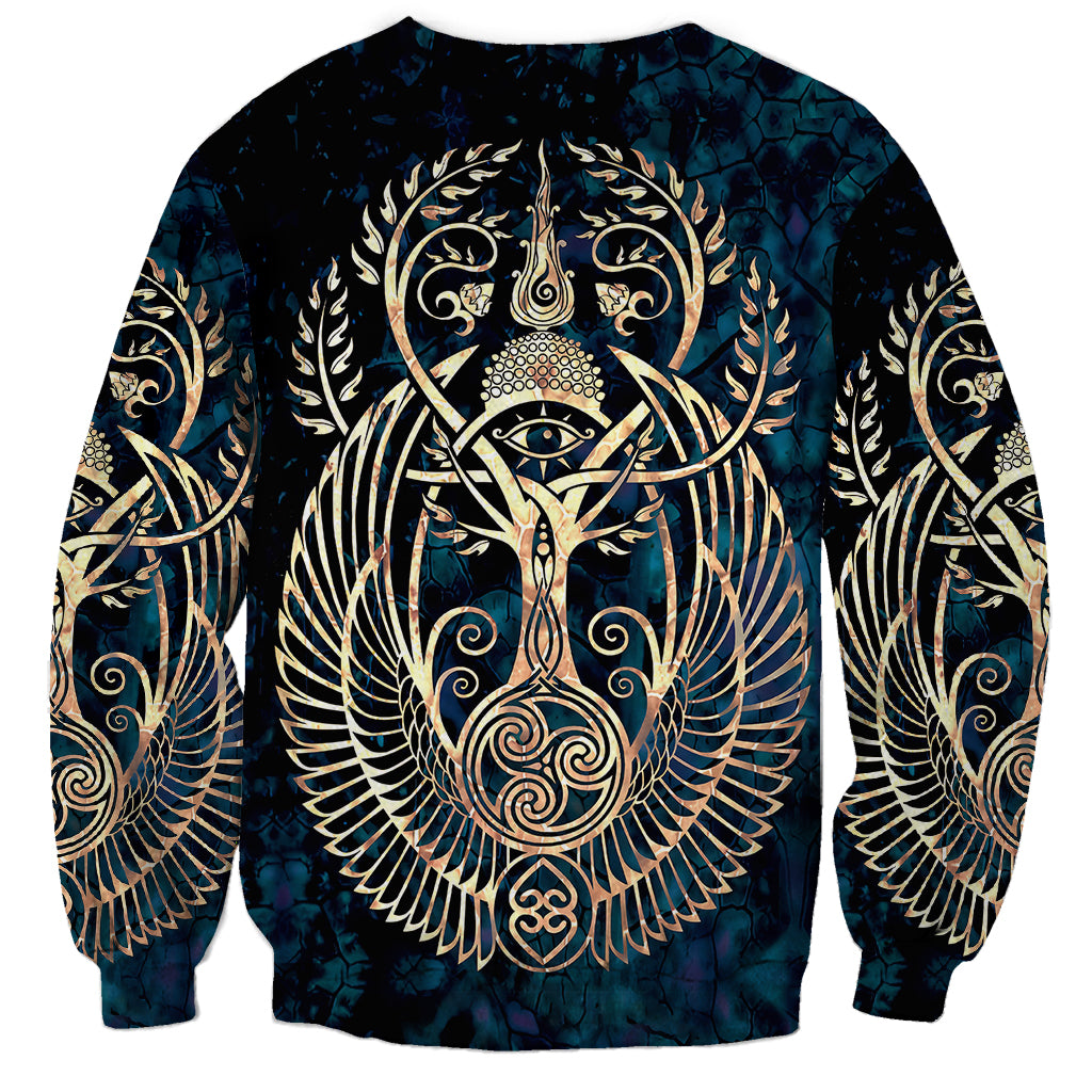 Adinkra Symbols Sweatshirt Tree of Life - Wonder Print Shop