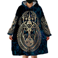 Adinkra Symbols Wearable Blanket Hoodie Tree of Life - Wonder Print Shop