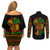 Three Sides Of Me Couples Matching Off Shoulder Short Dress and Long Sleeve Button Shirts African Women Black Queen - Wonder Print Shop