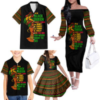 Three Sides Of Me Family Matching Off Shoulder Long Sleeve Dress and Hawaiian Shirt African Women Black Queen - Wonder Print Shop