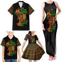 Three Sides Of Me Family Matching Tank Maxi Dress and Hawaiian Shirt African Women Black Queen - Wonder Print Shop