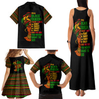 Three Sides Of Me Family Matching Tank Maxi Dress and Hawaiian Shirt African Women Black Queen - Wonder Print Shop