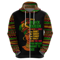 Three Sides Of Me Hoodie African Women Black Queen - Wonder Print Shop