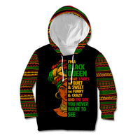 Three Sides Of Me Kid Hoodie African Women Black Queen - Wonder Print Shop
