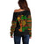 Three Sides Of Me Off Shoulder Sweater African Women Black Queen - Wonder Print Shop