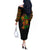 Three Sides Of Me Off The Shoulder Long Sleeve Dress African Women Black Queen - Wonder Print Shop