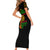 Three Sides Of Me Short Sleeve Bodycon Dress African Women Black Queen - Wonder Print Shop