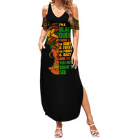 Three Sides Of Me Summer Maxi Dress African Women Black Queen - Wonder Print Shop