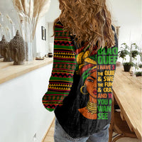 Three Sides Of Me Women Casual Shirt African Women Black Queen - Wonder Print Shop