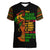 Three Sides Of Me Women V Neck T Shirt African Women Black Queen - Wonder Print Shop