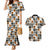 Adinkra Symbols Fashion Couples Matching Mermaid Dress and Hawaiian Shirt - Wonder Print Shop