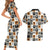 Adinkra Symbols Fashion Couples Matching Short Sleeve Bodycon Dress and Hawaiian Shirt - Wonder Print Shop