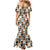 Adinkra Symbols Fashion Family Matching Mermaid Dress and Hawaiian Shirt - Wonder Print Shop
