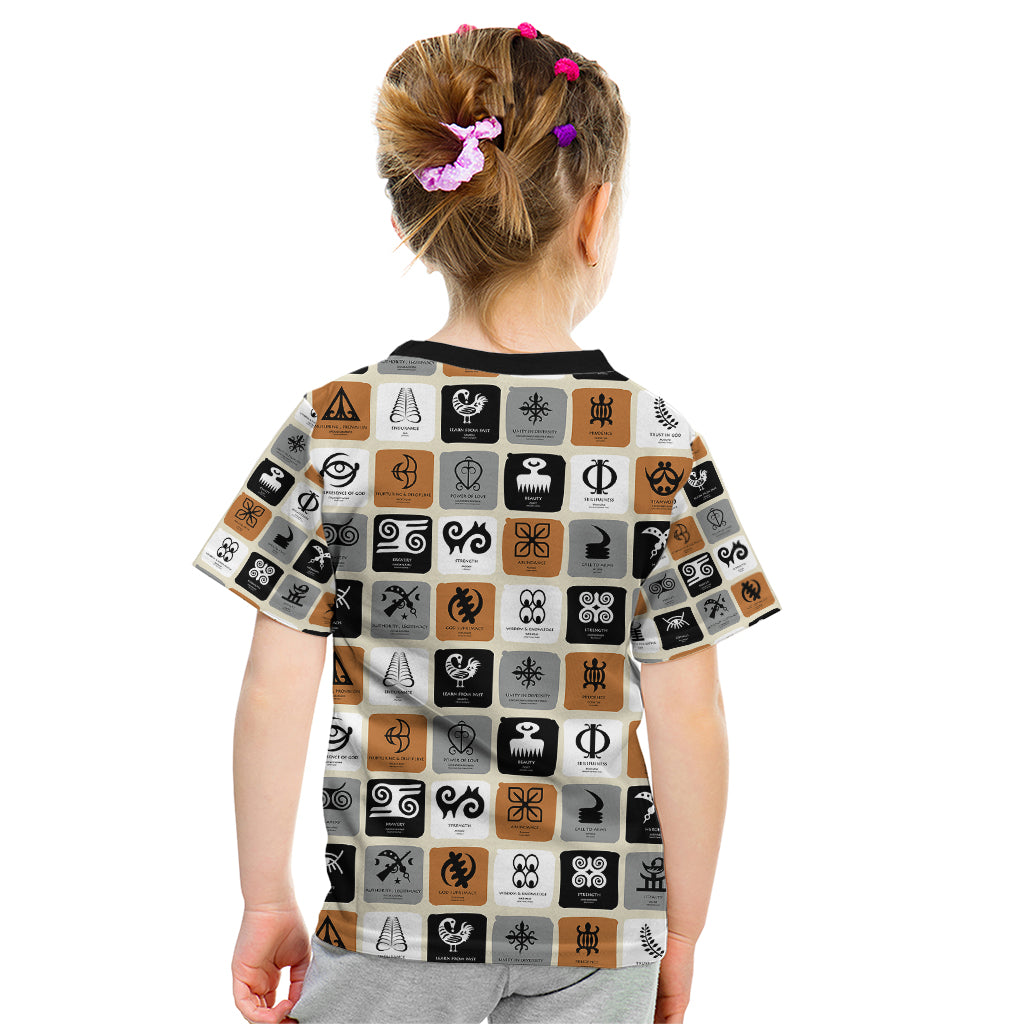 Adinkra Symbols Fashion Kid T Shirt - Wonder Print Shop