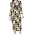 Adinkra Symbols Fashion Long Sleeve Bodycon Dress - Wonder Print Shop