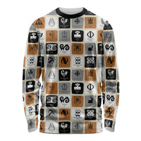 Adinkra Symbols Fashion Long Sleeve Shirt - Wonder Print Shop