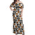 Adinkra Symbols Fashion Off Shoulder Maxi Dress - Wonder Print Shop