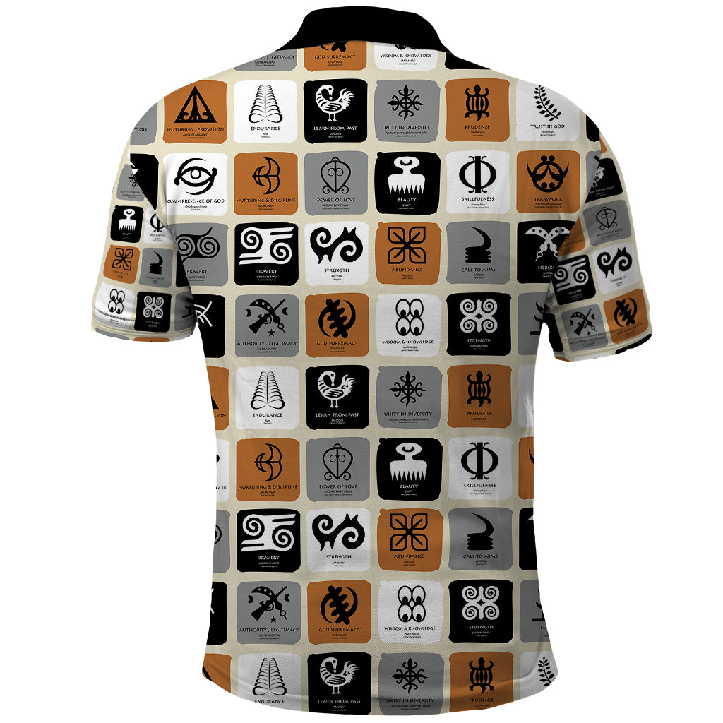 Adinkra Symbols Fashion Polo Shirt - Wonder Print Shop