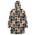 Adinkra Symbols Fashion Wearable Blanket Hoodie - Wonder Print Shop