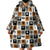 Adinkra Symbols Fashion Wearable Blanket Hoodie - Wonder Print Shop
