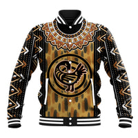 Printed Mud Cloth and Adinkra Symbol Baseball Jacket - Wonder Print Shop