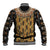 Printed Mud Cloth and Adinkra Symbol Baseball Jacket - Wonder Print Shop