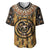 Printed Mud Cloth and Adinkra Symbol Baseball Jersey - Wonder Print Shop