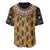 Printed Mud Cloth and Adinkra Symbol Baseball Jersey - Wonder Print Shop
