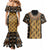 Printed Mud Cloth and Adinkra Symbol Couples Matching Mermaid Dress and Hawaiian Shirt - Wonder Print Shop