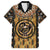 Printed Mud Cloth and Adinkra Symbol Family Matching Off Shoulder Long Sleeve Dress and Hawaiian Shirt - Wonder Print Shop