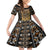 Printed Mud Cloth and Adinkra Symbol Family Matching Off Shoulder Short Dress and Hawaiian Shirt - Wonder Print Shop
