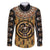 Printed Mud Cloth and Adinkra Symbol Family Matching Off Shoulder Short Dress and Hawaiian Shirt - Wonder Print Shop
