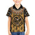 Printed Mud Cloth and Adinkra Symbol Family Matching Off Shoulder Short Dress and Hawaiian Shirt - Wonder Print Shop