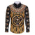 Printed Mud Cloth and Adinkra Symbol Family Matching Puletasi Dress and Hawaiian Shirt - Wonder Print Shop