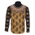 Printed Mud Cloth and Adinkra Symbol Family Matching Short Sleeve Bodycon Dress and Hawaiian Shirt - Wonder Print Shop