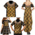 Printed Mud Cloth and Adinkra Symbol Family Matching Summer Maxi Dress and Hawaiian Shirt - Wonder Print Shop