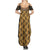 Printed Mud Cloth and Adinkra Symbol Family Matching Summer Maxi Dress and Hawaiian Shirt - Wonder Print Shop